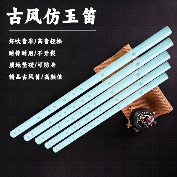 Durable Jade-Style Dizi Flute for Beginners - Anti-Crack Chinese Transverse Flute | Student & Kids Practice Instrument | Ancient Style Design