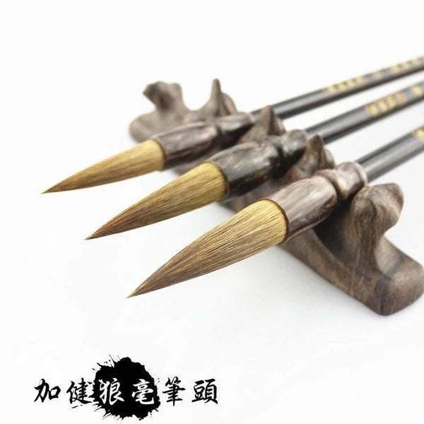 Luxury Wolf Hair Writing Brush Set - Professional Chinese Calligraphy & Traditional Painting Brush (Ideal for Big Characters, Door Couplets, and Kaishu Scripts)